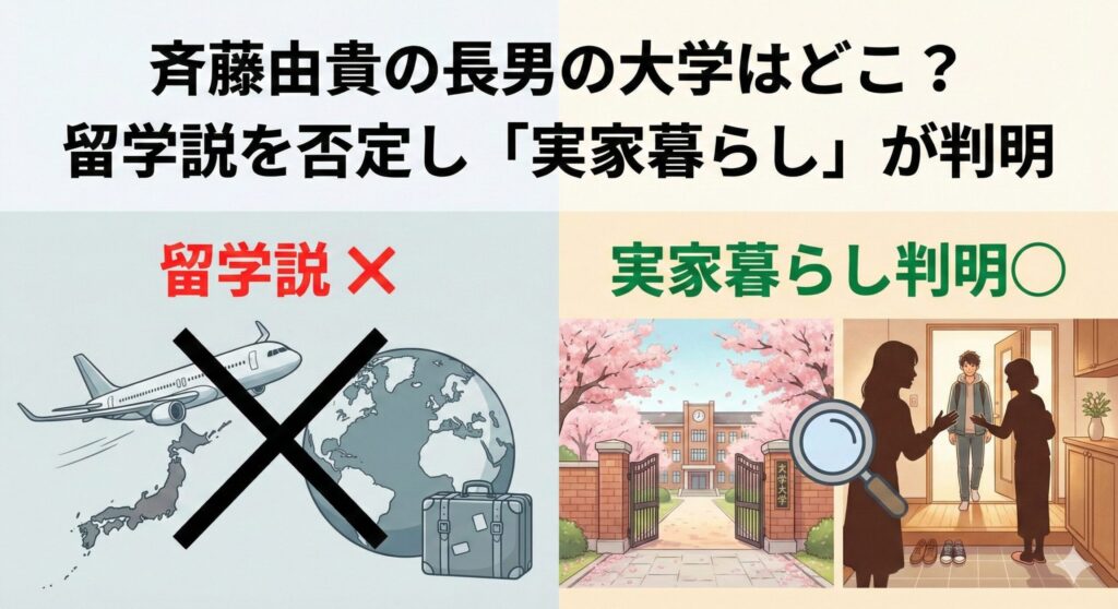 斉藤由貴長男大学