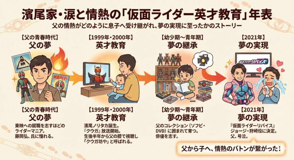 濱尾家・涙と情熱の「仮面ライダー英才教育」年表