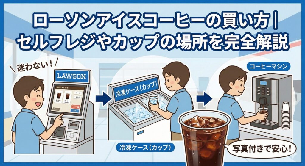ローソンアイスコーヒー買い方