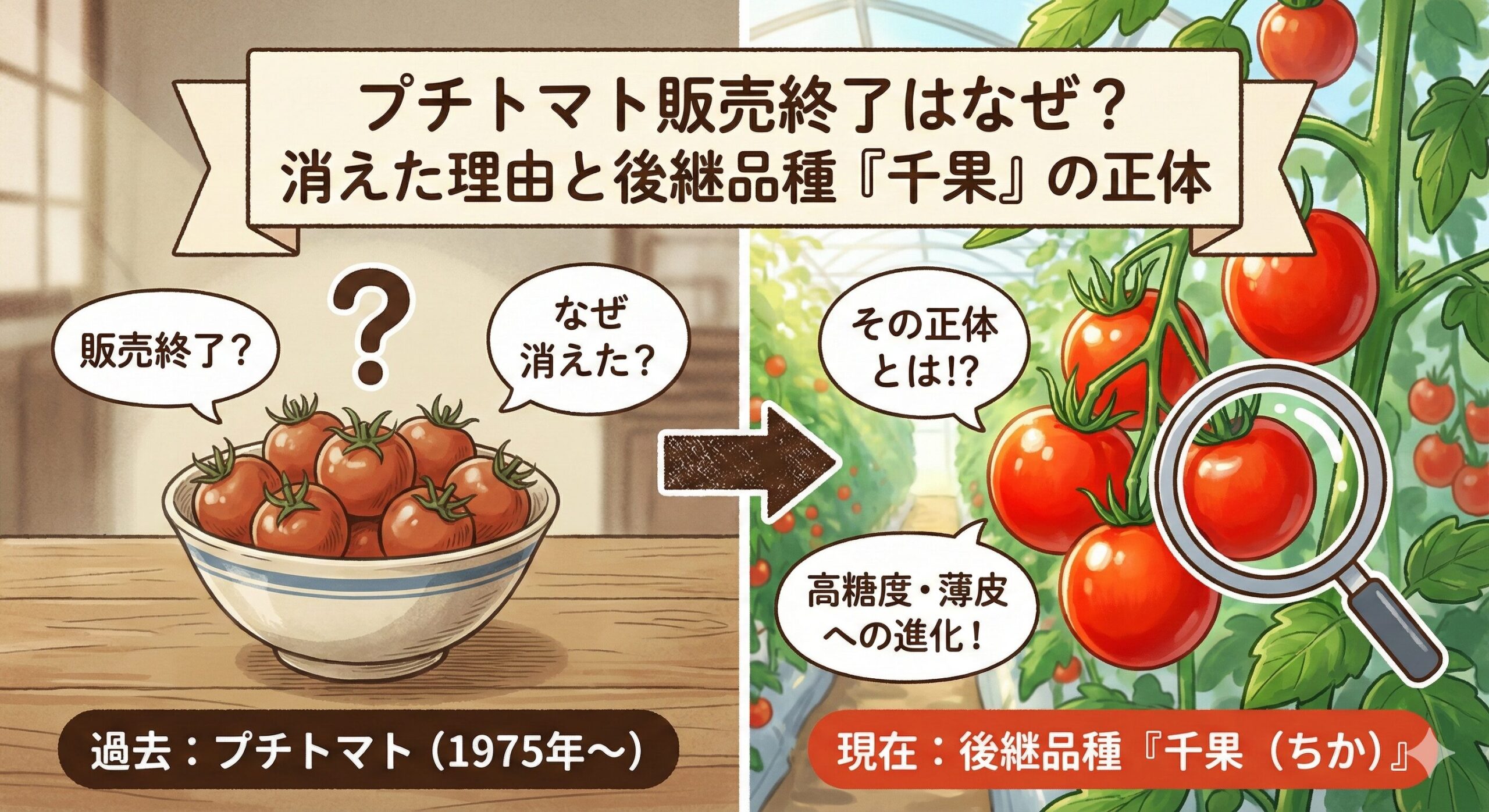プチトマト 販売終了 なぜ
