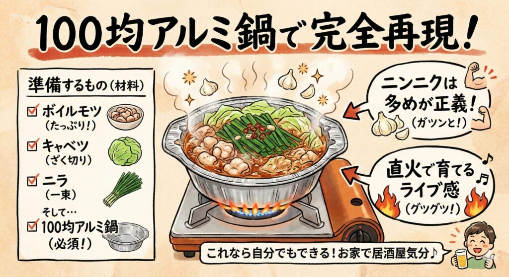 100均アルミ鍋で作る再現レシピ