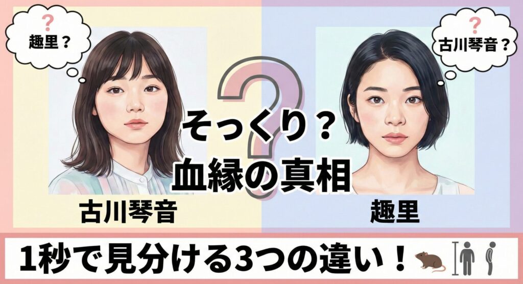 古川琴音 趣里 そっくり