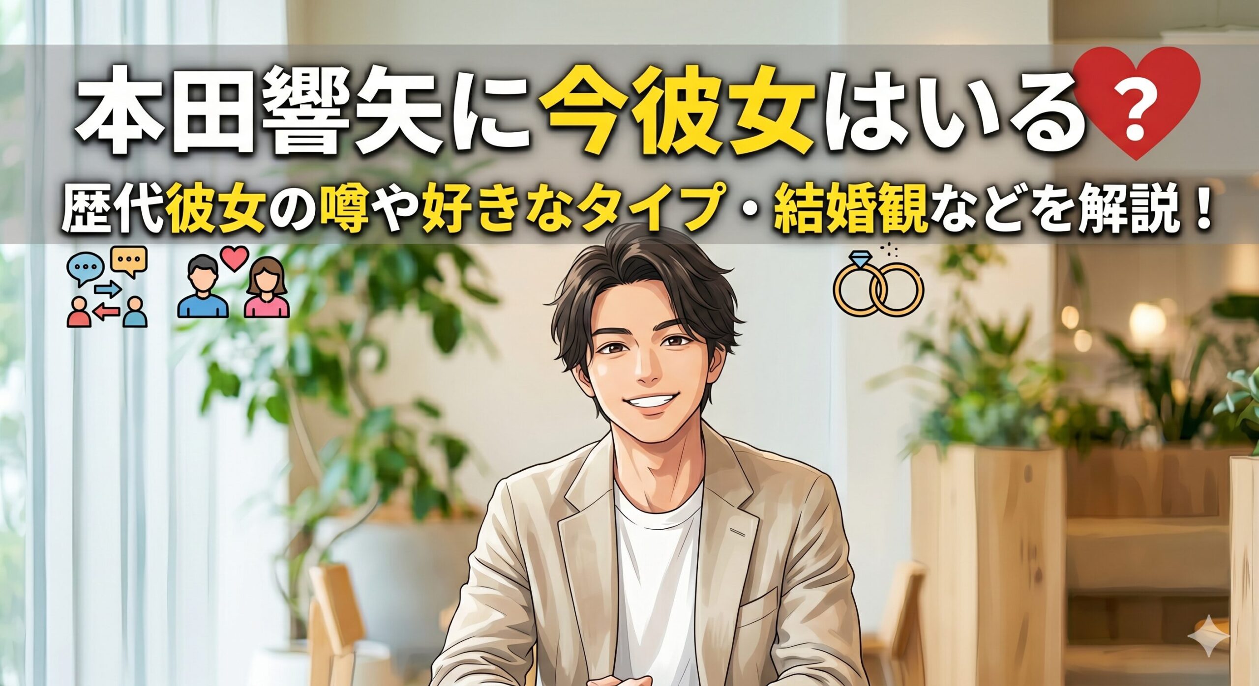 本田響矢の彼女