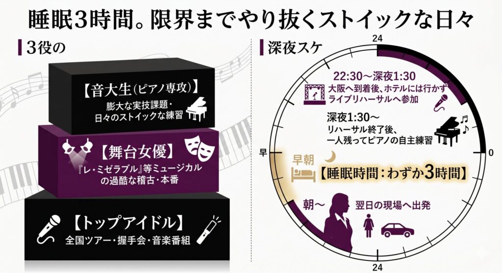 睡眠3時間。限界までやり抜くストイックな日々