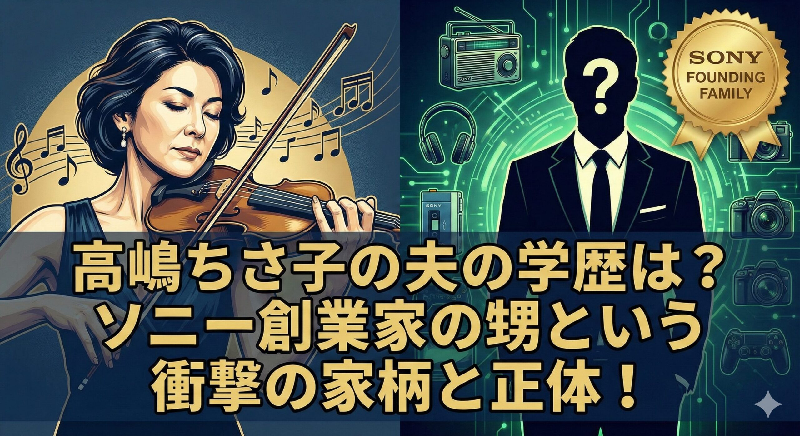 高嶋ちさ子夫学歴