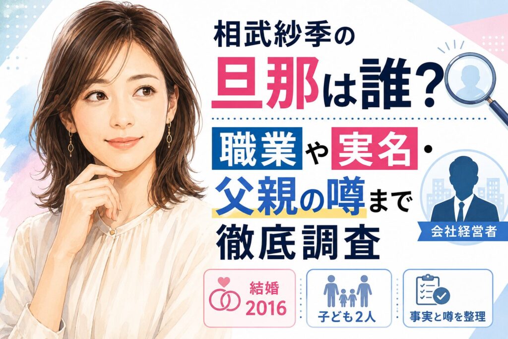 相武紗季の旦那