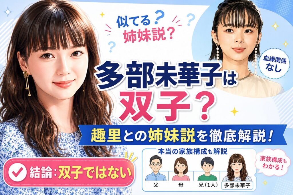 多部未華子は双子