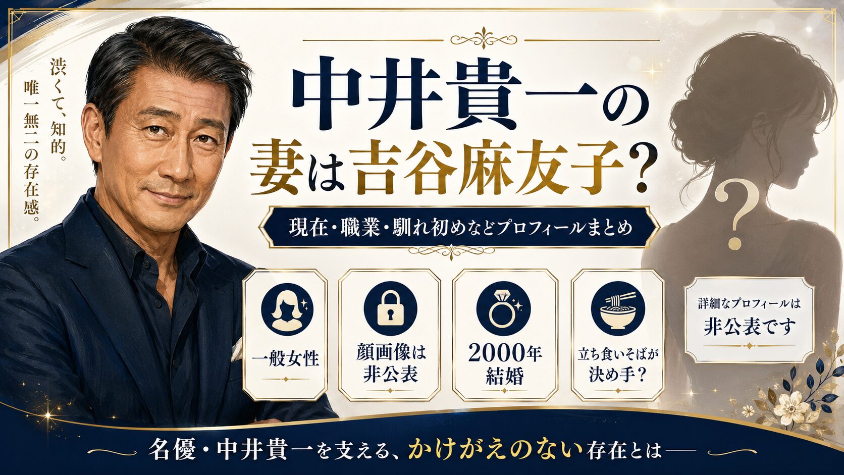 中井貴一の妻
