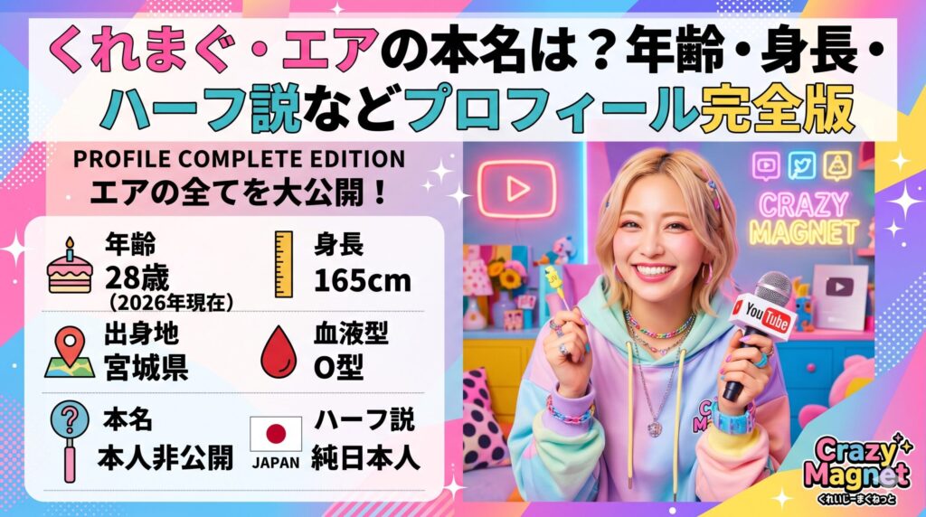 くれまぐ・エアの本名
