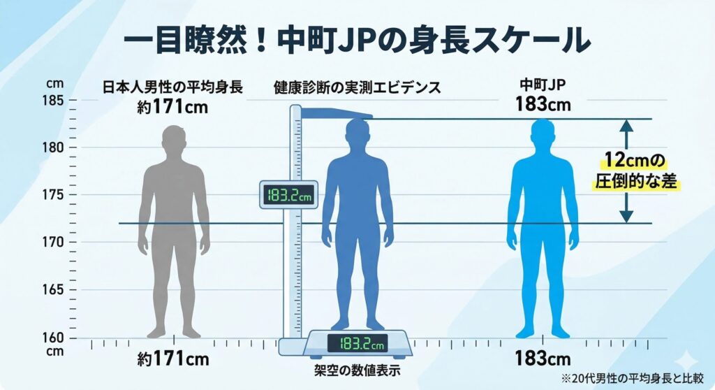 183cmのスケール感を示す比較図