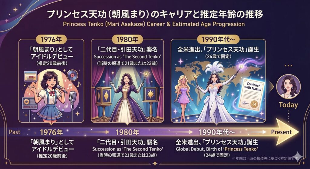 朝風まりデビュー〜二代目襲名〜全米進出までのフロー