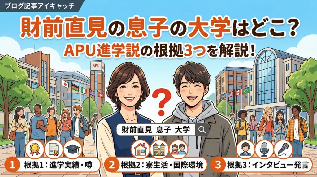 財前直見息子大学