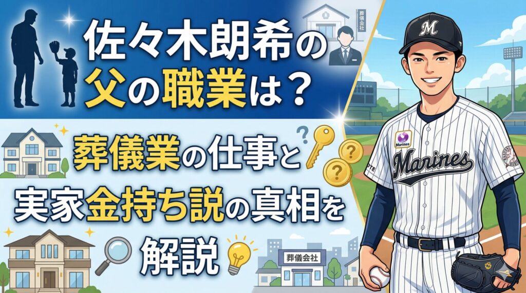 佐々木朗希の父親職業