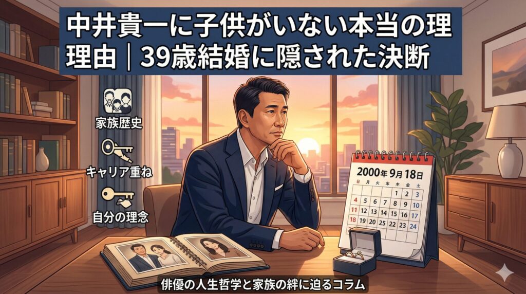 中井貴一 子ども