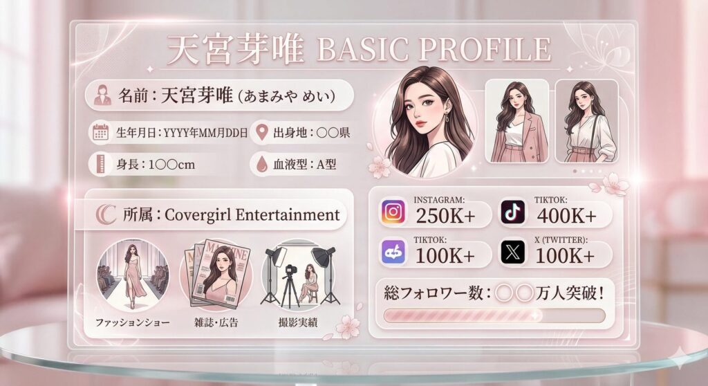 天宮芽唯 プロフィールサマリー