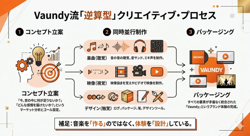 Vaundyのマルチクリエイティブ制作フロー