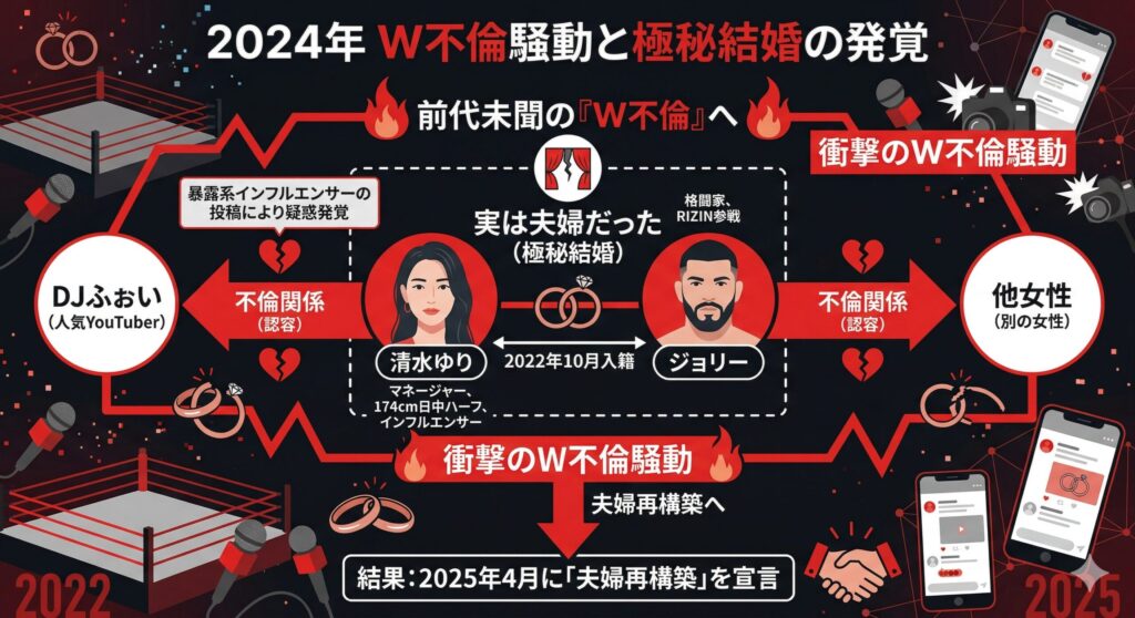 2024年 清水ゆり・ジョリー W不倫騒動の構造
