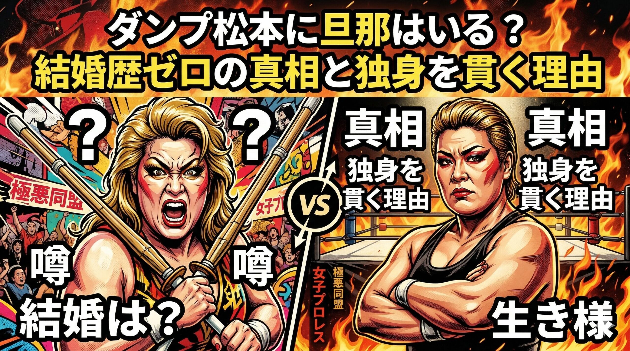 ダンプ松本 旦那