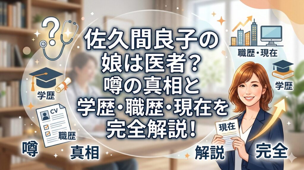 佐久間良子 娘 医者