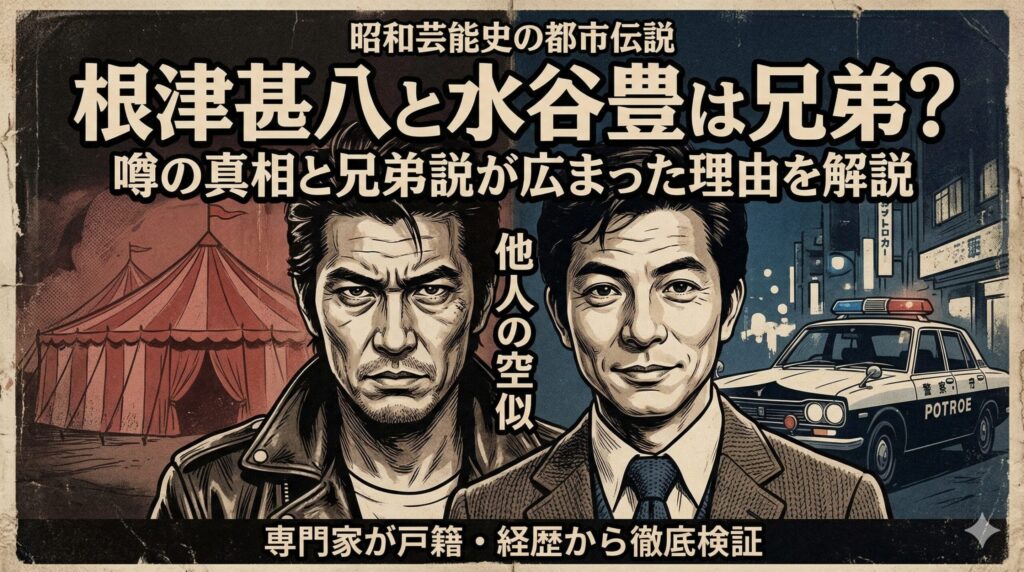 根津甚八 水谷豊 兄弟