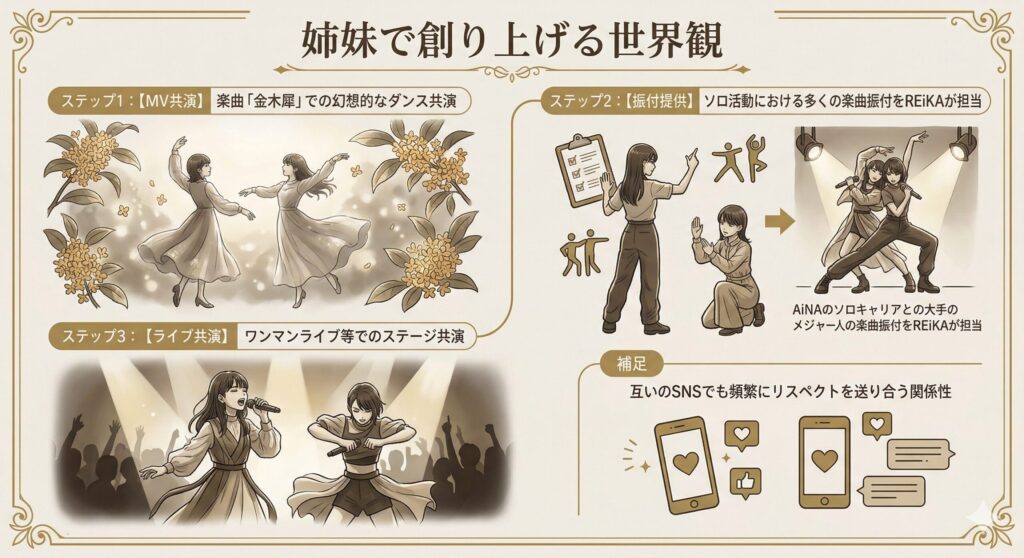 アイナ・ジ・エンドと妹REiKAの共演・協力作品リスト