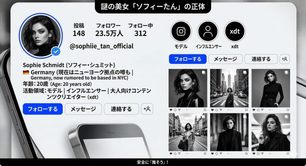 ソフィーたん（Sophie Schmidt）プロフィールまとめ