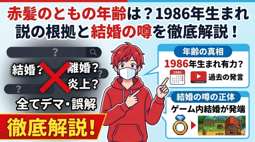 赤髪のとも年齢