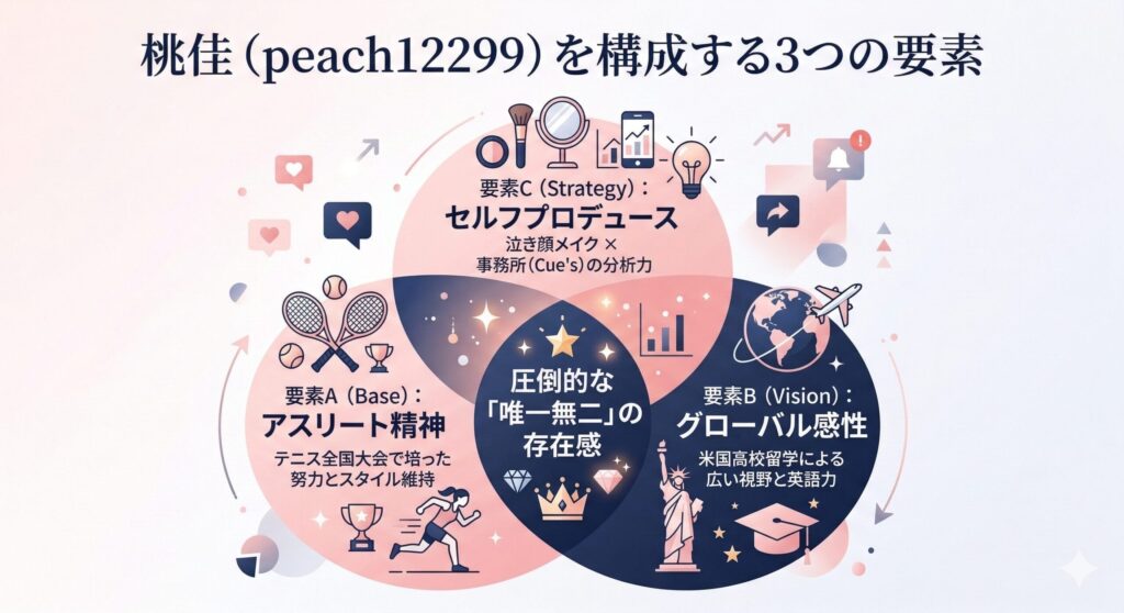 桃佳流セルフプロデュースの「3つの柱」