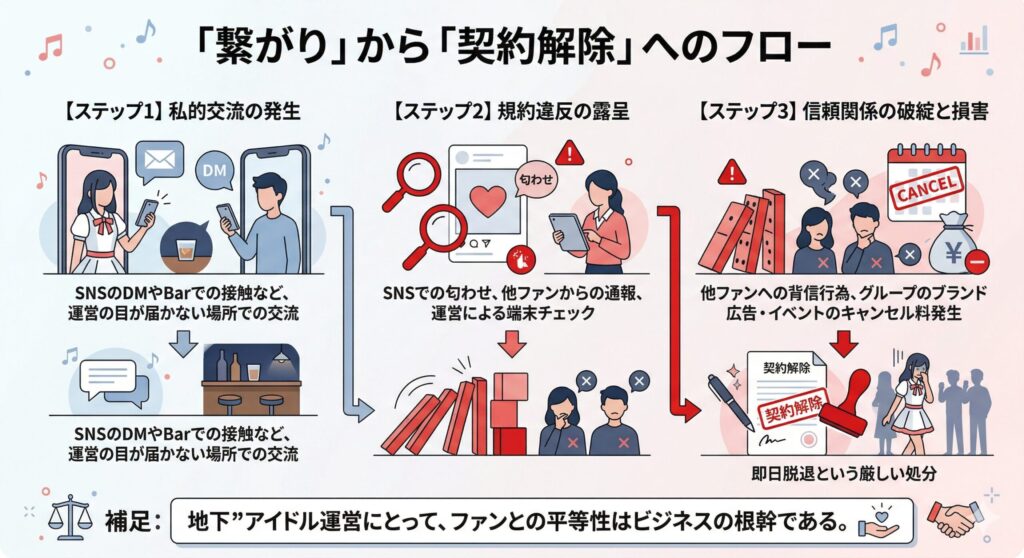 アイドルとファンの「繋がり」が契約解除に至るまでの構造