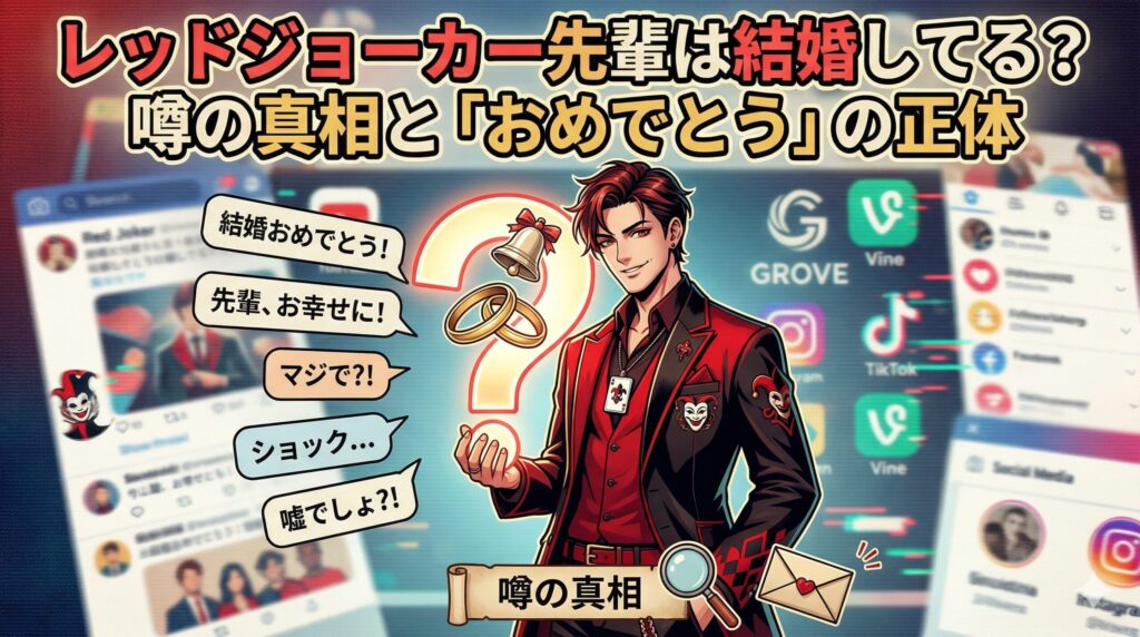 レッドジョーカー先輩 結婚