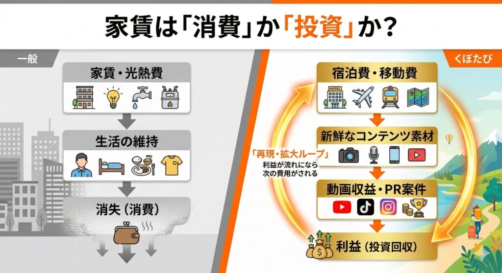 生活費の「投資化」サイクル図