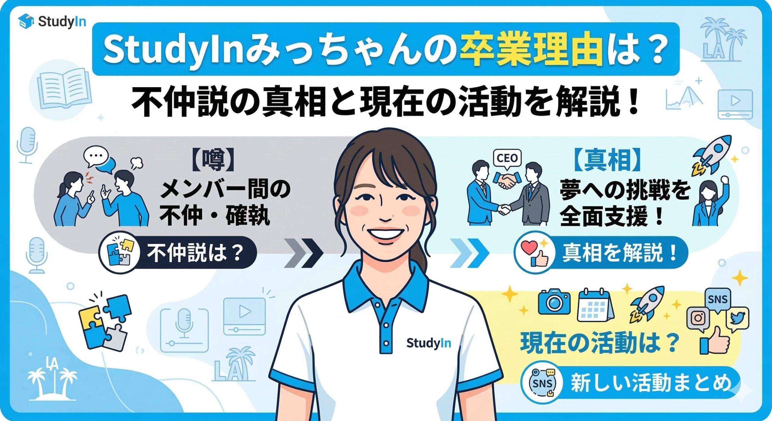 studyin みっちゃん卒業理由