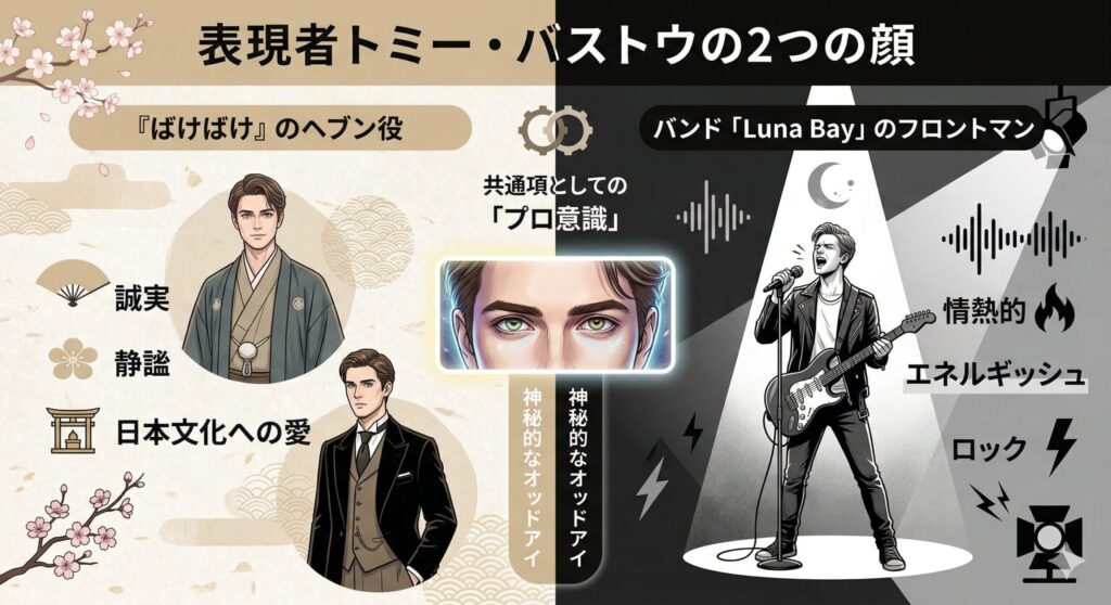 トミー・バストウの二面性(俳優×ミュージシャン)