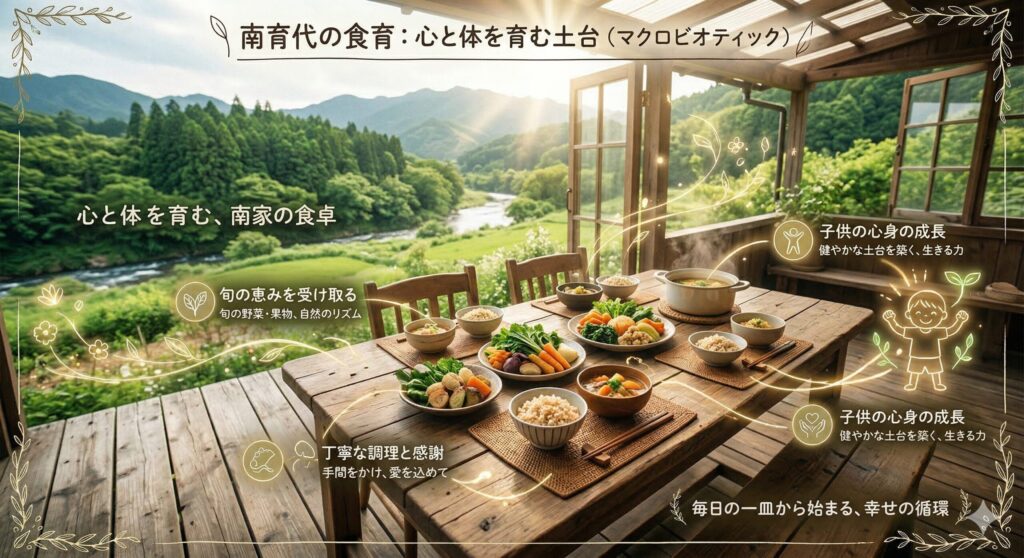 南育代さんの食育と家族の絆のイメージ