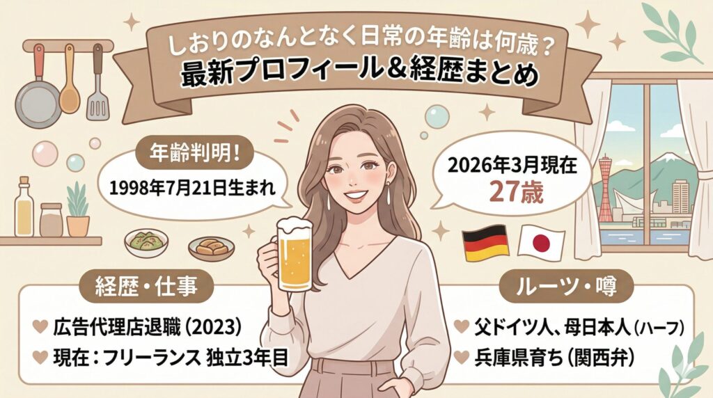しおりのなんとなく日常 年齢