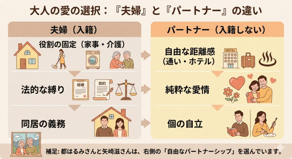 家族という枠組みとパートナーシップの比較