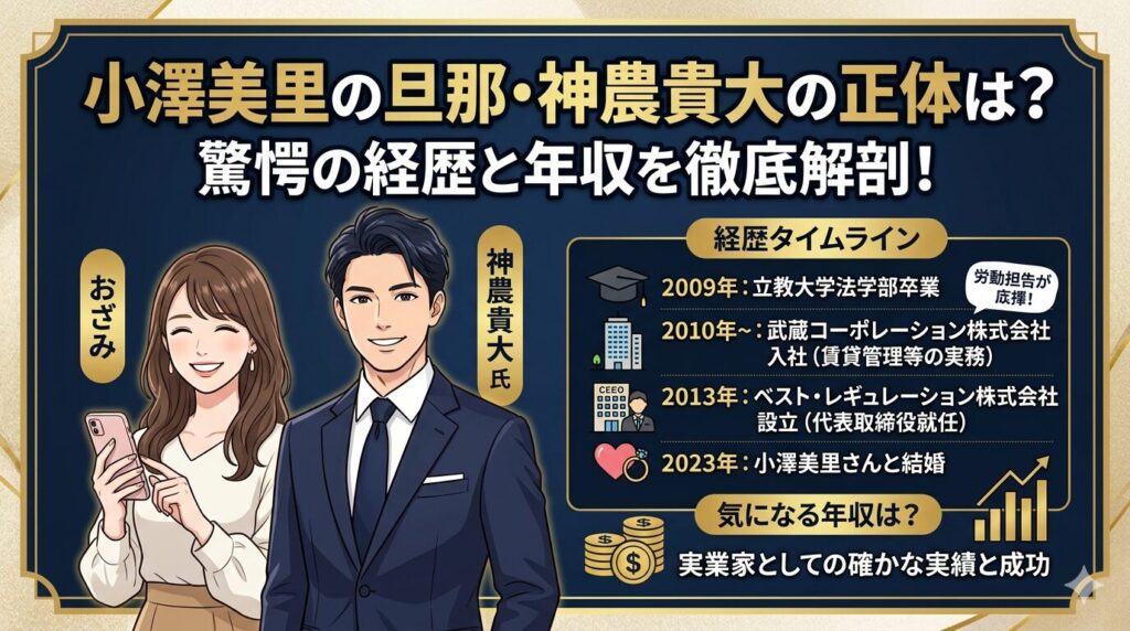 小澤美里 旦那