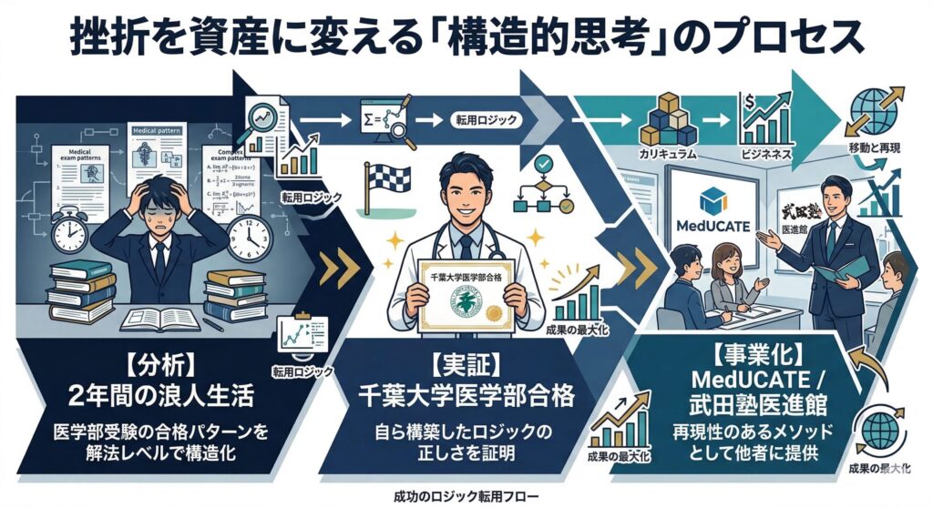 ドラゴン細井の「成功のロジック」転用フロー