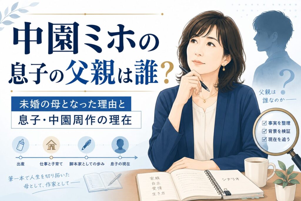 中園ミホの息子の父親