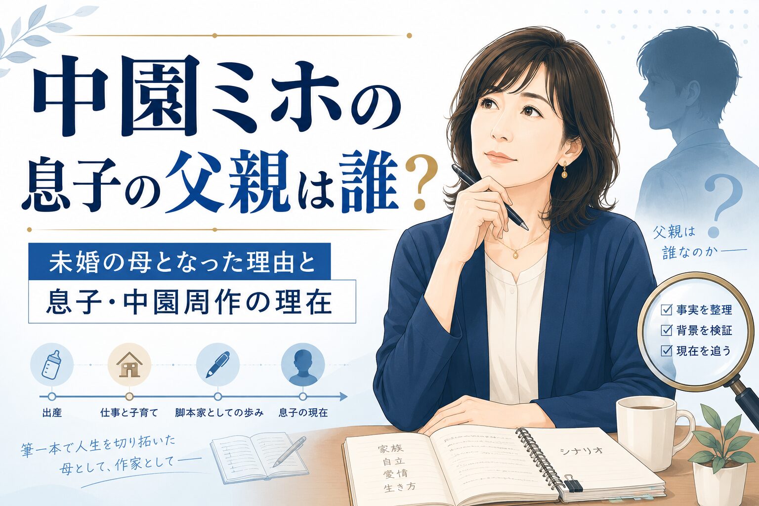 中園ミホの息子の父親
