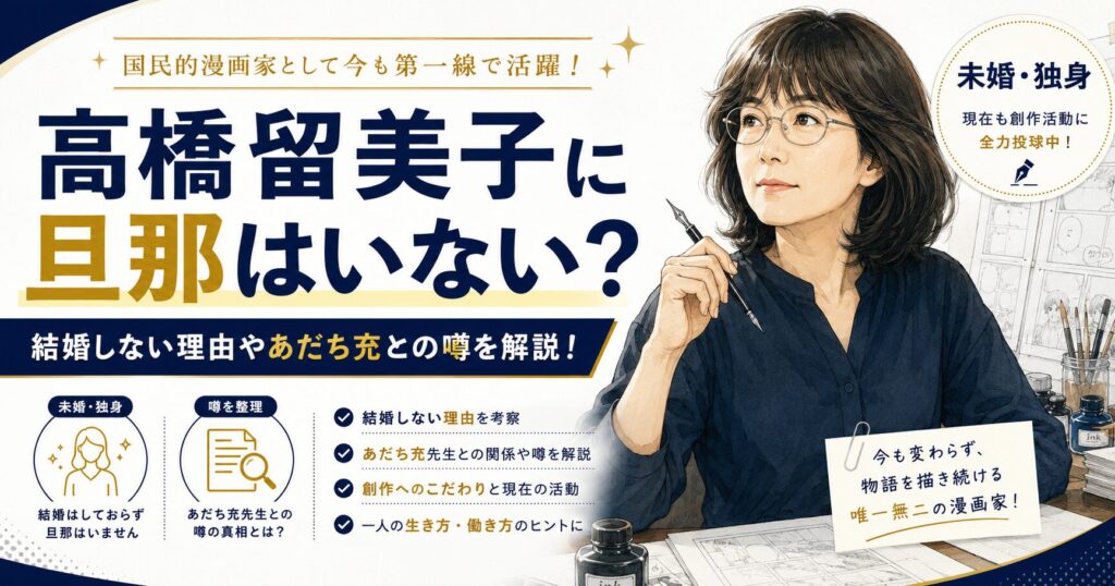 高橋留美子の旦那