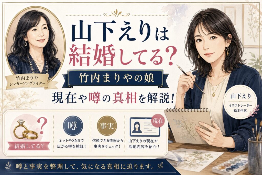 山下えりは結婚してる？