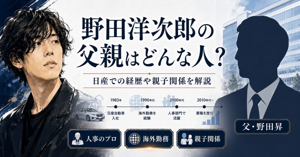 野田洋次郎の父親
