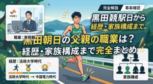 黒田朝日 父親 職業