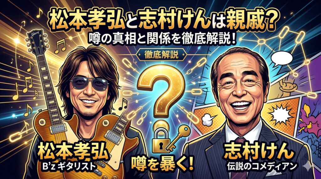 松本孝弘 志村けん 親戚