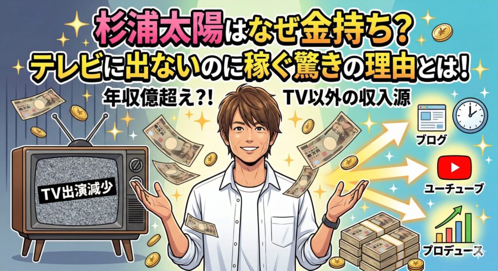 杉浦太陽 なぜ金持ち