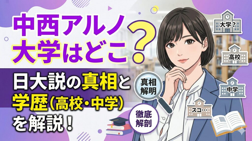 中西アルノ 大学