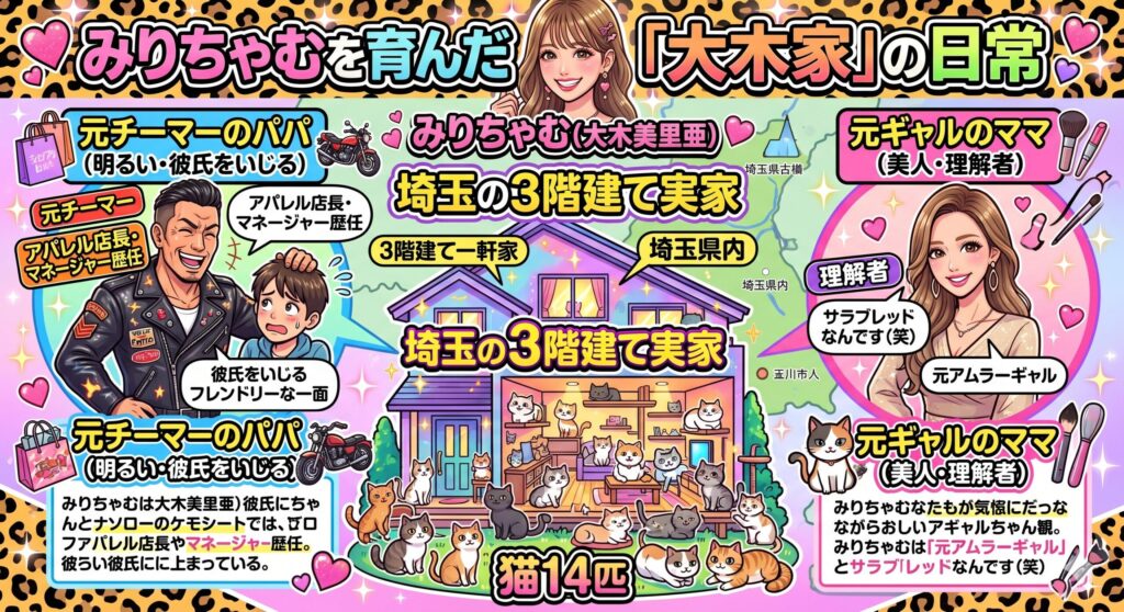 みりちゃむ家のファンキーな家庭環境