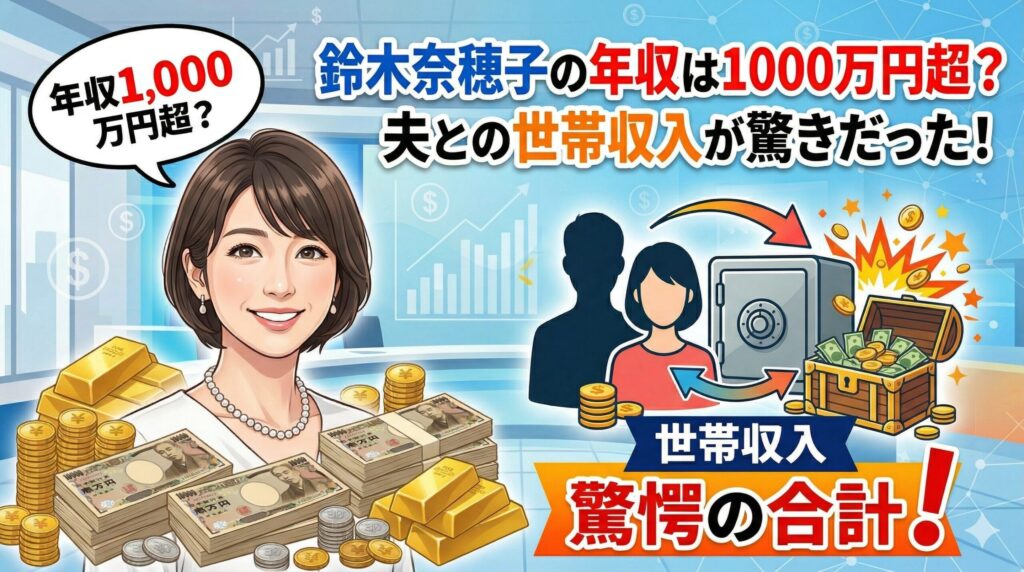 鈴木奈穂子年収