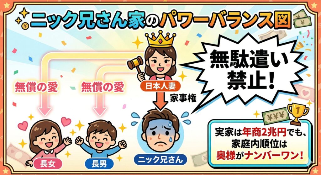 ニック兄さんの家族構成と関係性マップ